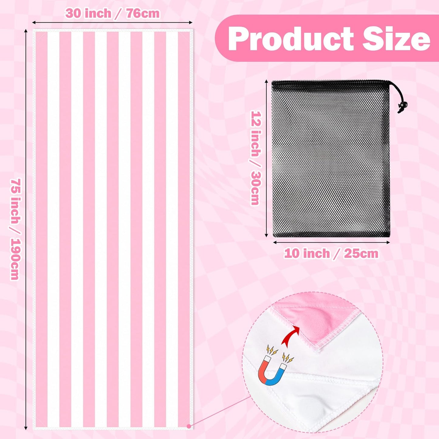 magnetic beach towel